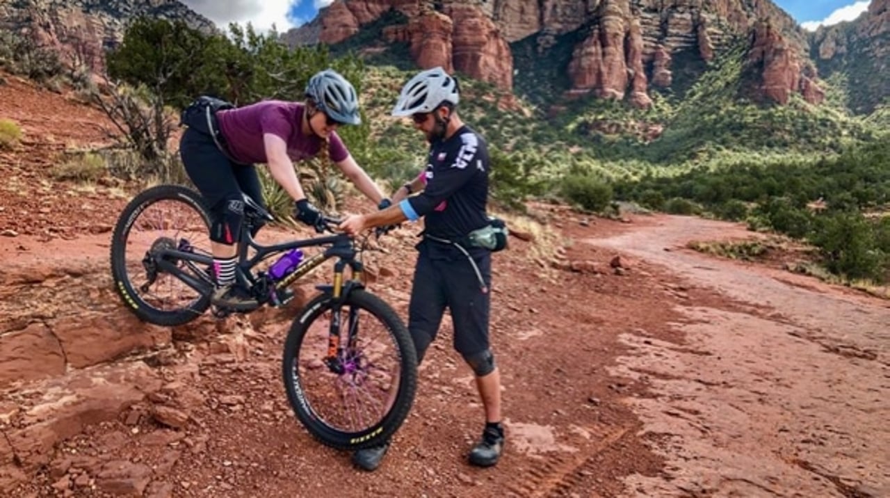 Mountain bike lesson with pro instructor