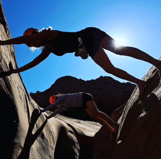 Rock Climbing Adventure Couple in Moab, Utah