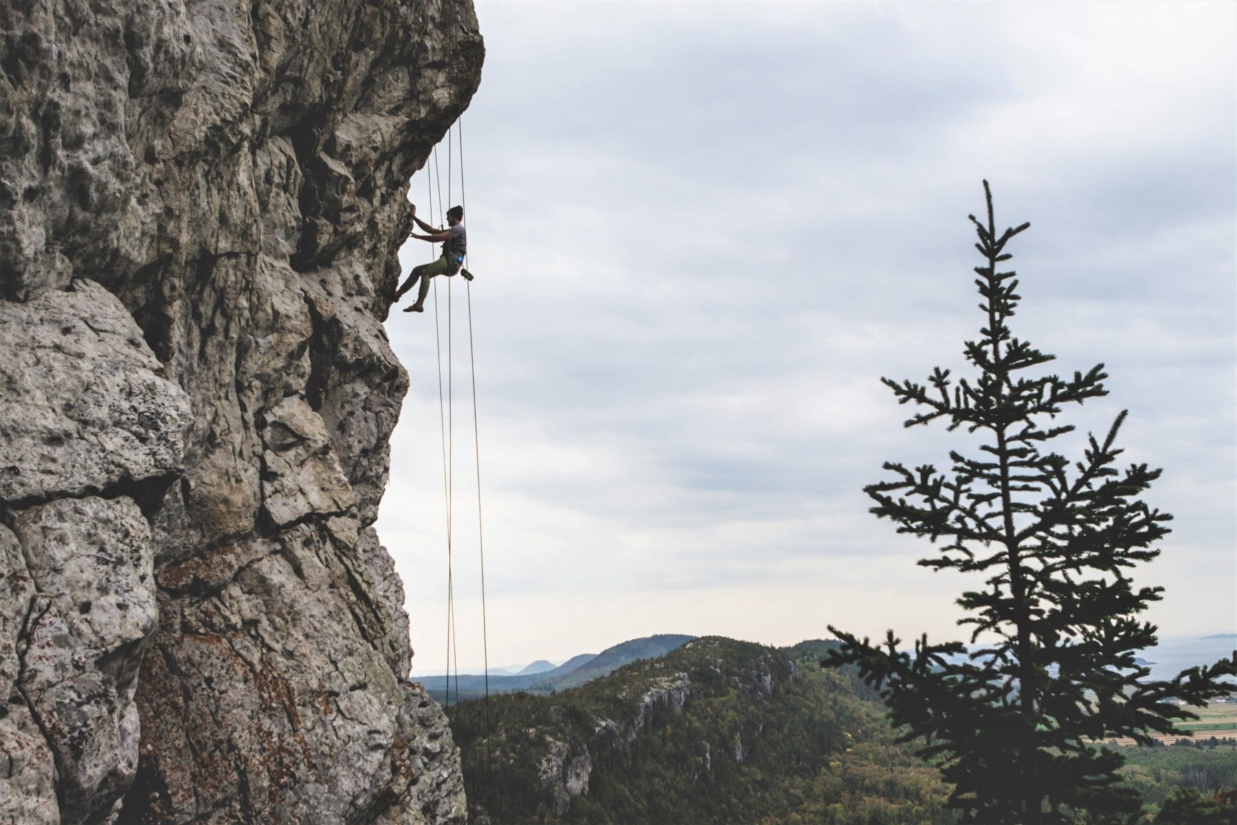 safety of outdoor adventures - rock climbing