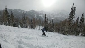 Pow day at Bright Resort