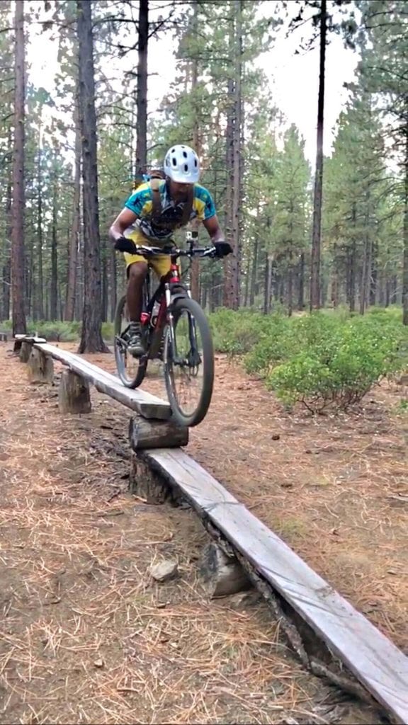 Bend bike trail feature