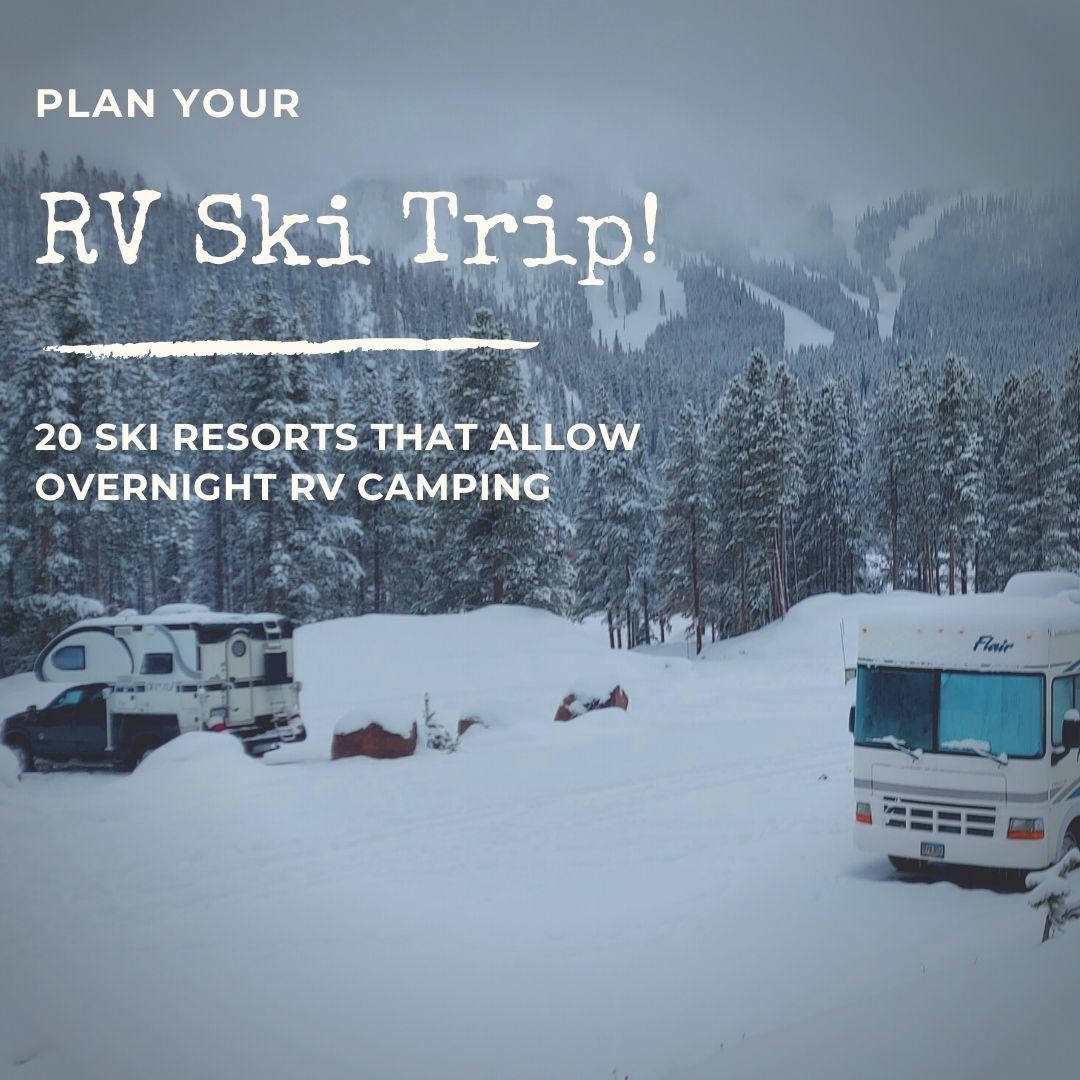 RV camping at ski resorts