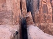 canyoneering moab trip outside