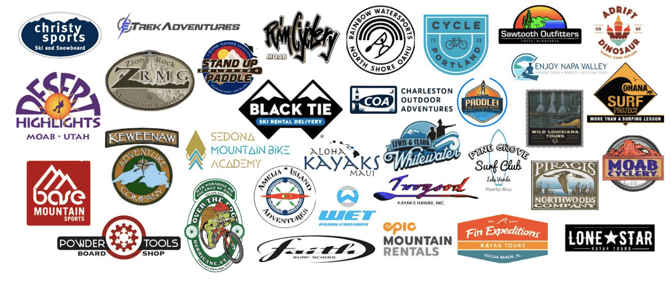 TripOutside outfitters and activity provider partners