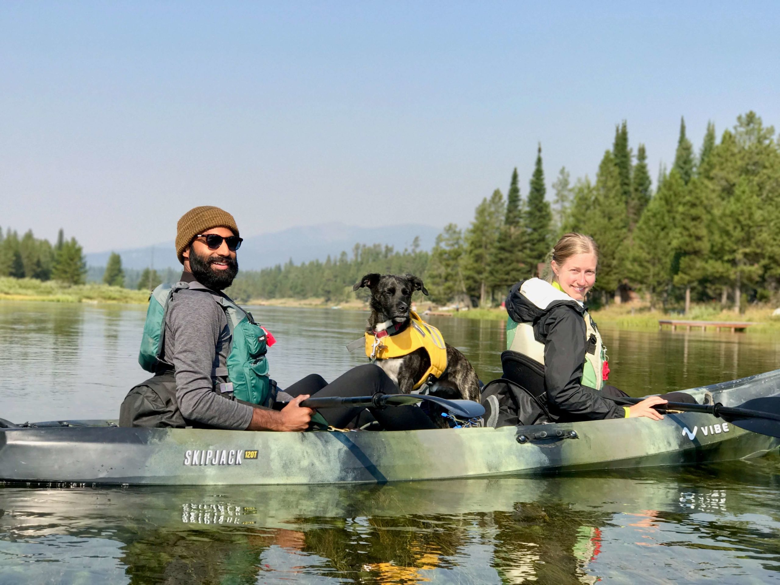 Kayaking with dog
