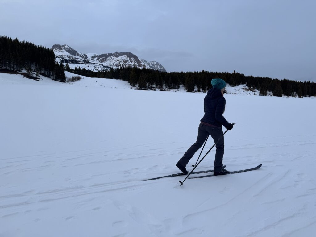 Cross country skiing Lake Andrews