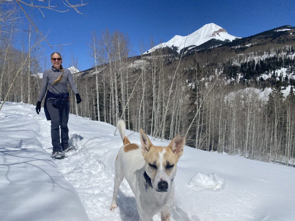 Snowshoeing near durango