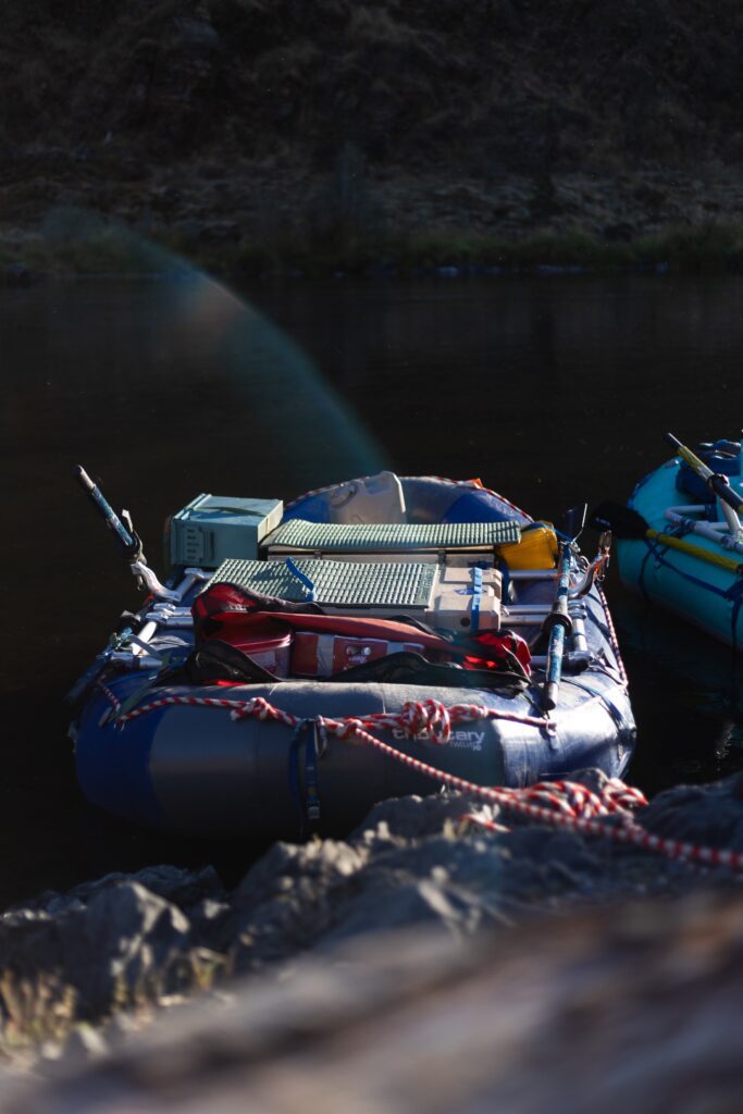 rigged multi-day raft