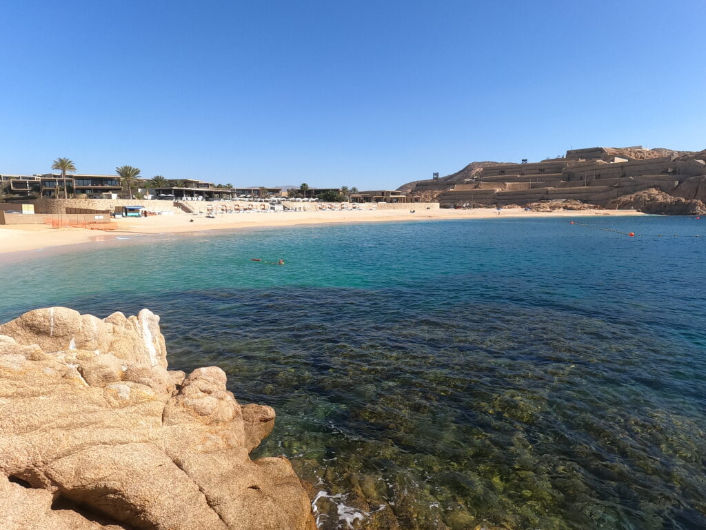 Beach snorkeling spot in cabo