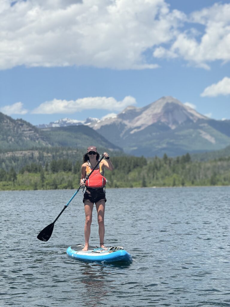 Durango CO paddleboarding electra lake