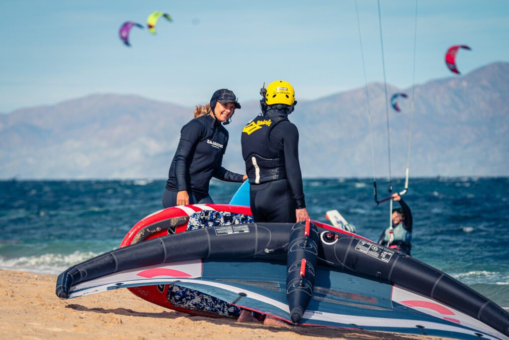 Baja wing wing foiling lessons on TripOutside