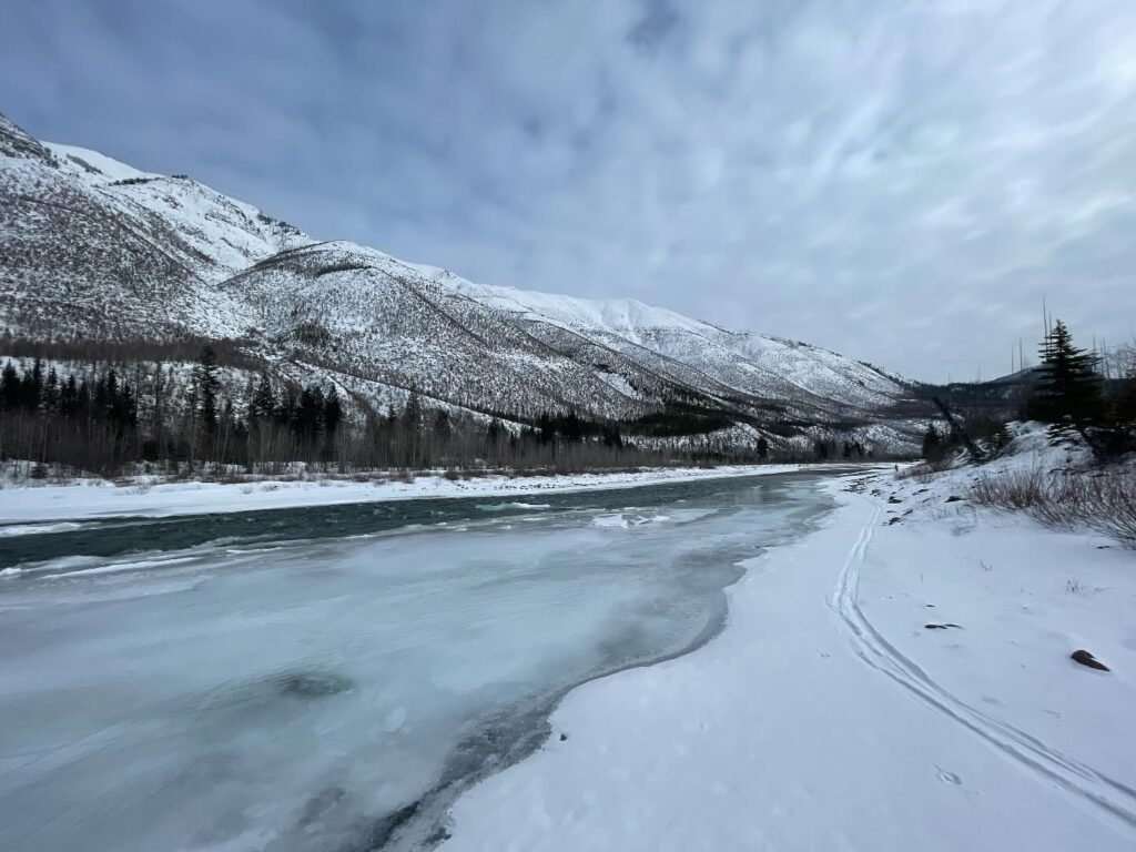 winter in glacier national park