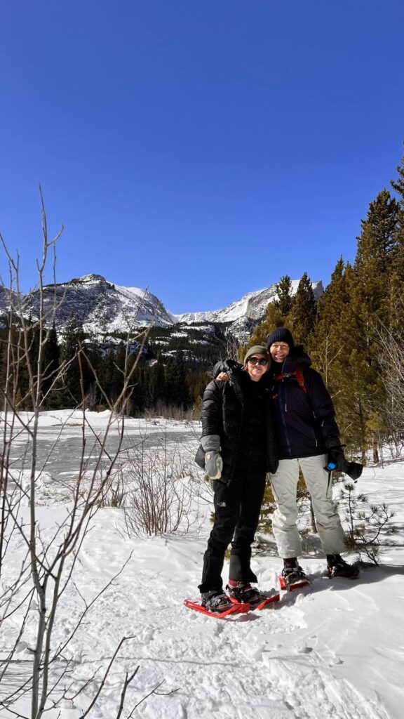 private rocky mountain national park snowshoe tour