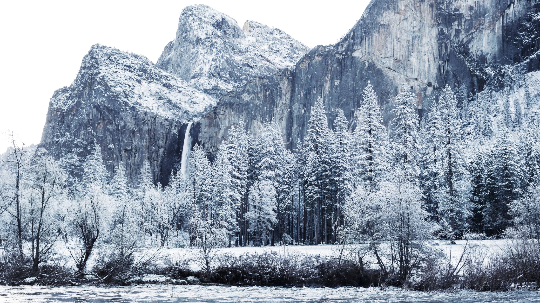 yosemite views in winter