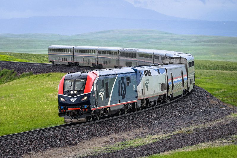 Amtrak Empire Builder train to Whitefish