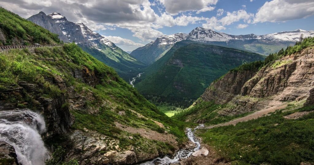 View from Going-to-the Sun Road Glacier National Park