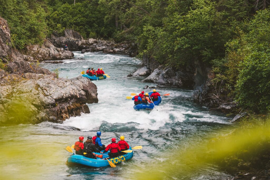 Six Mile Creek Rafting