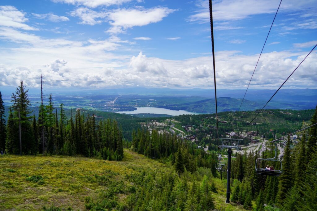 Whitefish Mountain Reesort scenic chairlift ride