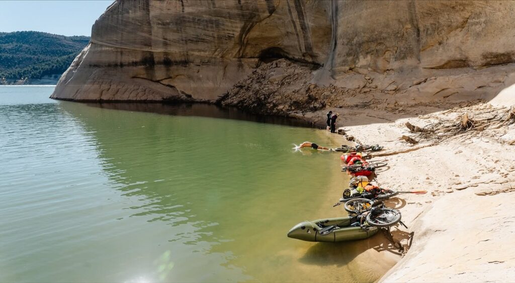 bikerafting with packrafts