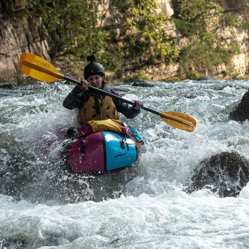packrafting whitewater river