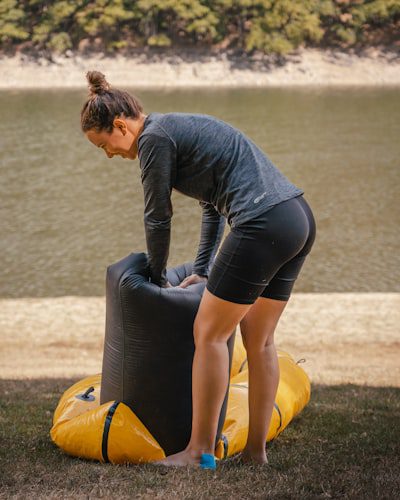 inflating a packraft